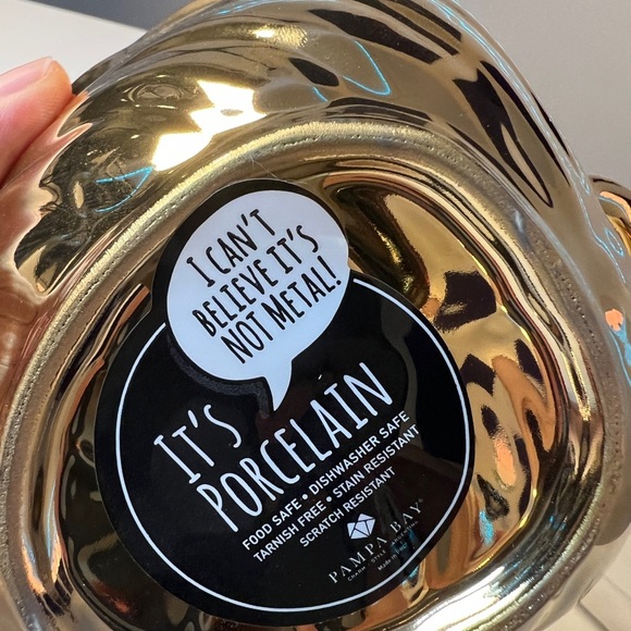 Pampa Bay Get Gifty Gold Leaf Set with serving spoon, porcelain - Picture 3 of 6